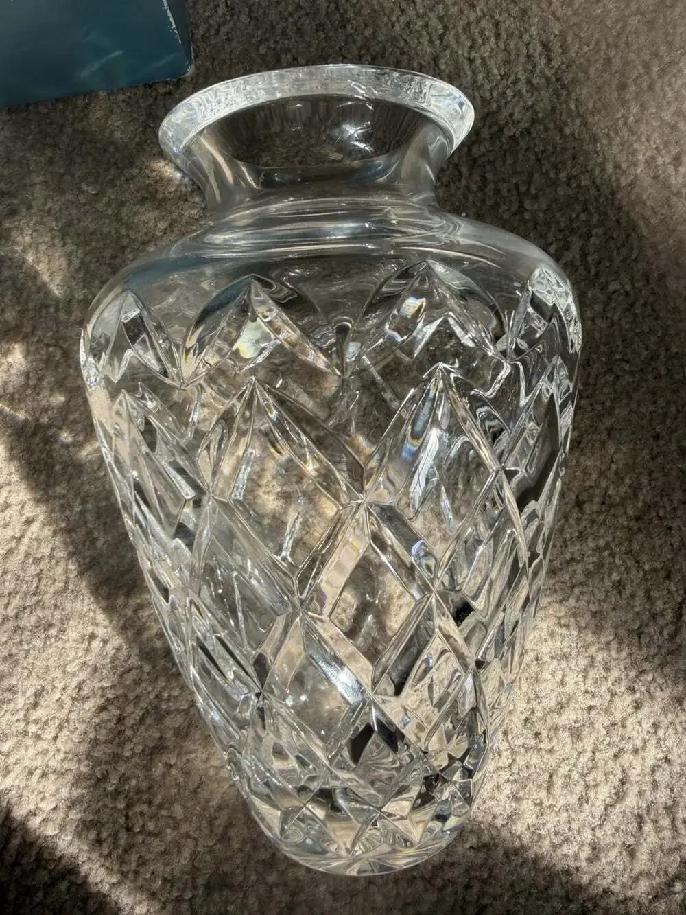 Rare Vintage WATERFORD Diamond / Vertical Cut  8